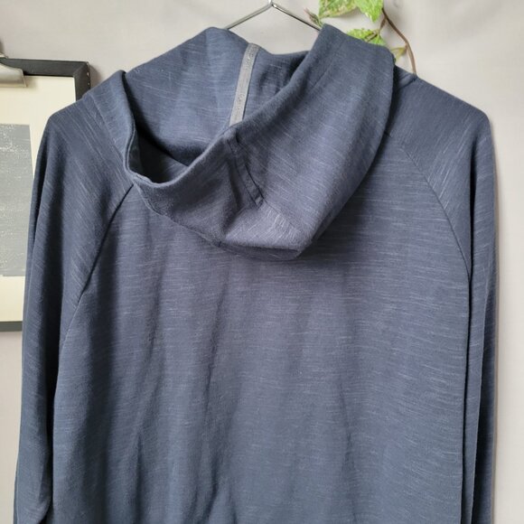 NEW L.L. Bean Explorer Pullover Hooded Sweatshirt Carbon Navy Blue XL - Picture 5 of 15